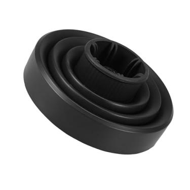 Imagem de Difusor do Secador de Cabelo, Difusor de Difusor de Silicone Desligar Lavável para a Casa (Preto)