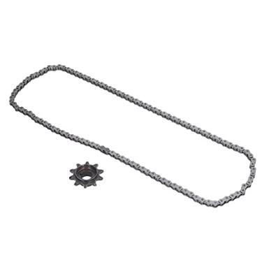 Imagem de Corrente - 415 Corrente 110 Links Com Roda Dentada de Acionamento, Cadeias de Bicicletas Motorizadas para 49cc, 66cc, 80cc Electric, Durável e Confiável
