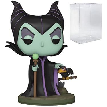 Imagem de POP Disney: Vilões – Bela Adormecida Boneco de Vinil Funko da Malévola (pacote com capa protetora de caixa compatível), multicolorido, 9,5 cm