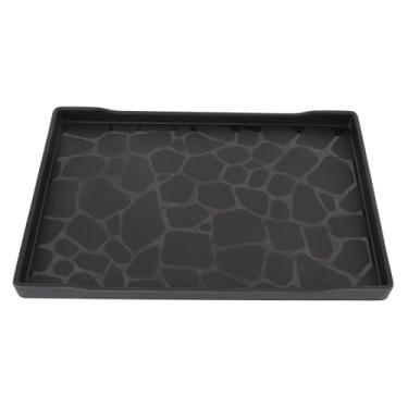 Imagem de Bandeja de chá Retangular, 9,1x13.0in Bandeja de Porção de Alimentos Plásticos, Bandeja Reutilizável Leve Com Alças, Fundo Anti -deslizamento, Fácil de Limpar, para Reuniões