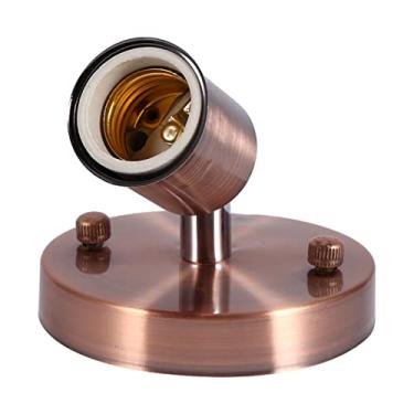 Imagem de Lâmpada de Parede retrô, 1 Peça E27 Industrial Giratória Ajustável Moderna Luz de Teto Vintage, 180° Giratória de Cerâmica Montada na Parede Suporte de Lâmpada Soquete para