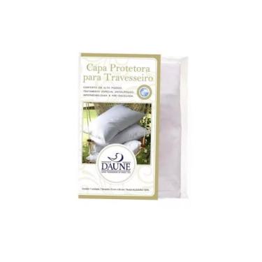 Imagem de Capa De Travesseiro Impermeável Cor Branco Capa Impermeável Liso - Dau