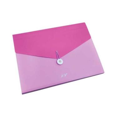 Imagem de Pasta Sanfonada Candy 12 Div A4 Rosa E Lilas Acp