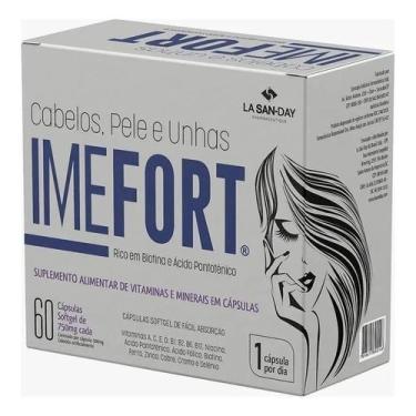 Imagem de Vitamina Imefort Cabelos e Unhas 60Cps - La San Day