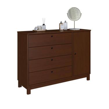 Imagem de Cômoda Lucy De Madeira Maciça Walnut