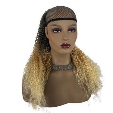 Imagem de Rabo de Cavalo Bio Vegetal Cacheado Modelo Jennifer 70cm Fibra Futura 