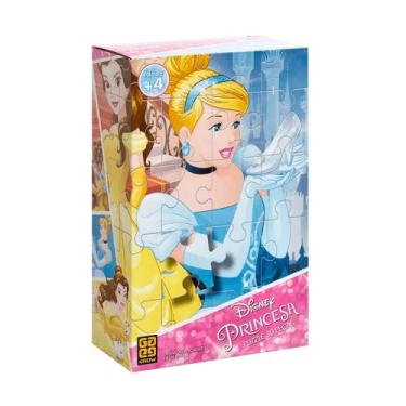 Imagem de Quebra-Cabeça Infantil Princesas 30 Peças Grow - 02372