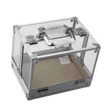 Imagem de Dynwave Acessórios portáteis de jogos esportivos portáteis de lascas de chip de acrílico, capacidade de 600 chips, contêiner de caixa de armazenamento