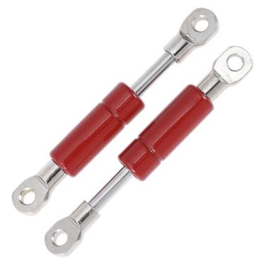 Imagem de X AUTOHAUX Amortecedores a gás de 100 mm/3,94" molas a gás 22N vermelho aço carbono 2 peças RV caixa de ferramentas tampa caixa de armazenamento capa de porta de armário