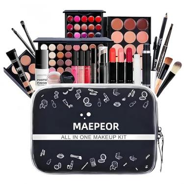 Imagem de MAEPEOR Kit de maquiagem multifuncional com 24 peças, kit completo de maquiagem multiuso para iniciantes ou profissionais (KIT003)