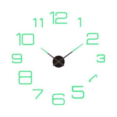 Imagem de Relógio de Parede Moderno 3D DIY - Quartzo, Acrílico e Espelho - Decor