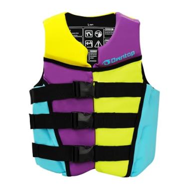 Imagem de Owntop Coletes De Natação Infantis 34 A 57 Kg, Jaquetas Neoprene Para Jovens, Alças Ajustáveis E Fivelas, Leves, Treinamento Natação, Passeios Barco, Caiaque, Esportes Aquáticos (Roxo, G)