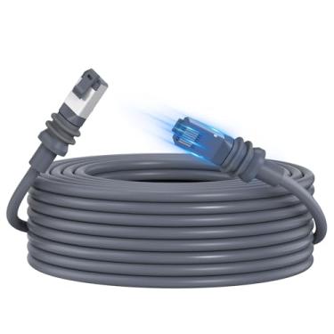 Imagem de Starlink Gen 3 Cabo de alta velocidade à prova de intempéries Starlink padrão atuado geração 3 cabo de substituição para SpaceX Star Link V3 Dish, cinza (30 m)