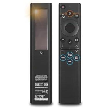 Imagem de Controle remoto para TV Samsung BN59-01385A - Controle remoto universal, controle remoto Samsung para Smart TV com moldura de função de voz Serif Crystal QLED Neo LED série de TV 4K, alimentado por