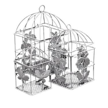Imagem de Gaiola Aramada para Calopsita 3 Unidades Gaiola Resistente e Espaçosa para Aves Pequenas(Quadrada)