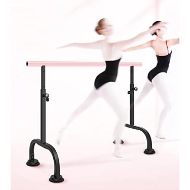 Imagem de CUTPOIY Barra de balé, bastões de alongamento de dança ajustáveis independentes, barra de ginástica de fitness móvel para adultos e crianças (cor: rosa, tamanho: 4 M) (rosa 4 M)