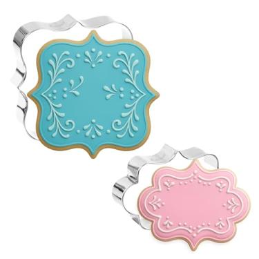 Imagem de Bakerpan – Pratos de cortador de biscoito de aço inoxidável II conjunto com 2