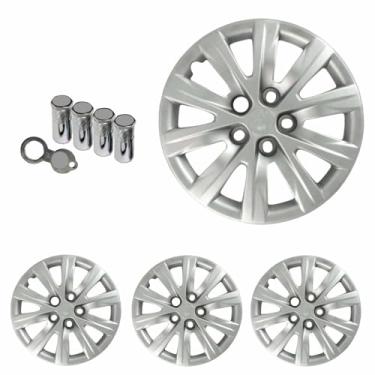 Imagem de Jogo Calota Aro 15 Fox SpaceFox Polo 2012 2013 + Selo Resinado + Tampa Ventil Antifurto