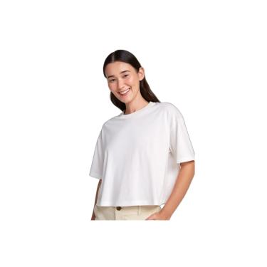 Imagem de Blusa Básica Feminina Box Em Algodão Off White XP
