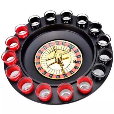 Imagem de Jogo De Cassino Roleta Shot Drink 16 Copos - Westpress