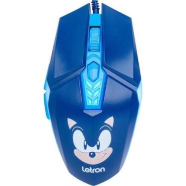 Imagem de Mouse Gamer Letron Sonic 3600dpi RBG Azul
