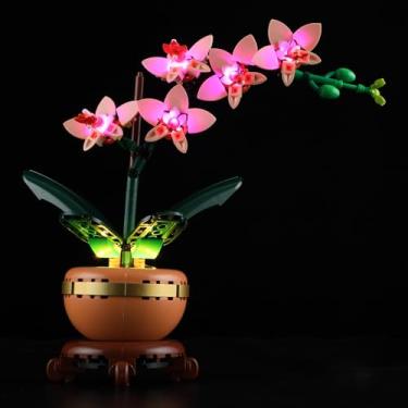 Imagem de GEAMENT LED Light Kit Compatible with Lego Mini Orchid Building Blocks Model - Lighting Set for Botanical Collection 10343 (Model Set Not Included)