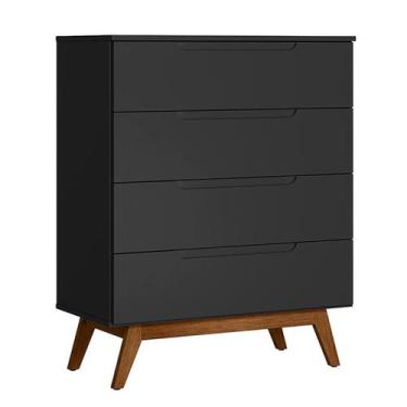 Imagem de Cômoda Alpi 4 GV Preta - Modern