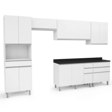 Imagem de Cozinha 6 Peças C/gaveteiro Top Class Batrol Branco Branco