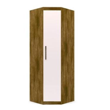 Imagem de Modulo Ja Armário De Canto Off White Marrom-Claro