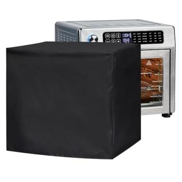 Imagem de FlexiDapt Capa Impermeável Para Fritadeira De Ar Forno Elétrico Pressão, Torradeira, Panela Arroz, Eletrodomésticos Bancada, Protetora Contra Poeira, Preta, 10 A 26 Litros