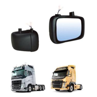 Imagem de Retrovisor Auxiliar Volvo Fh Fm 2010 2011 Le S Desembaçador - Globo