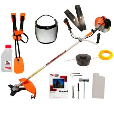 Imagem de Roçadeira Vulcan trent Vr620h + 2 Laminas + Protetor Facial +Nylon + O