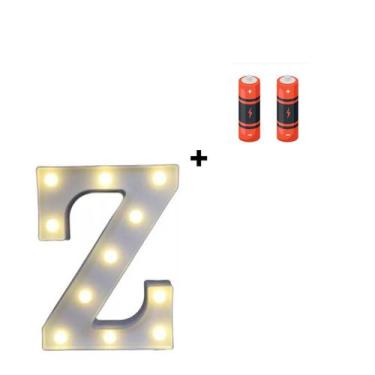 Imagem de Letra Luminária Led 3d Festa Decoração + Pilha Grátis - Partiufesta, Z