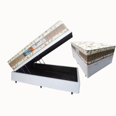 Imagem de Colchão Ortopédico Casal Napolis Dupla Face Portobel 30x138x188 + Base