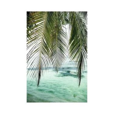 Imagem de Verão Praia Oceano Pintura Em Tela Ponte Tartaruga Gaivota Impressão D