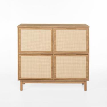 Imagem de Sapateira Kaki 4 Portas 105 cm x 105 cm x 35 cm Tauari - Casavee, Taua