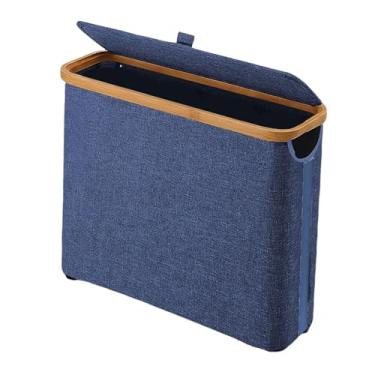 Imagem de Ioensy Caixa de armazenamento de papel higiênico, caixa de armazenamento dobrável com tampa, economiza espaço, lixeira de lenços de papel, suporte de lenços