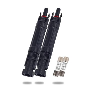 Imagem de Leehitech Suporte de fusível solar 30A - conector de porta-fusíveis em linha à prova d'água IP67 com caixa PPO, proteção contra surtos de 1000 V, compatível com painéis solares, controladores e todas