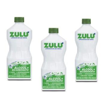 Imagem de Kit Alcool + Bicarbonato Eucalipto 500ml 3un - Zulu