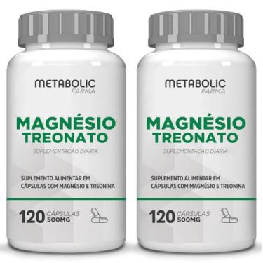 Imagem de Magnésio L- Treonato - 500Mg 240 Cápsulas - Metabolic Farma
