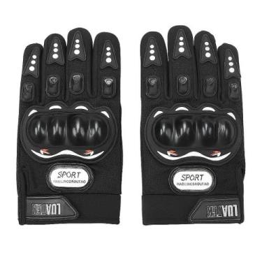 Imagem de Luva Motoqueiro Esportiva Resistente Proteção Preta Xxl - Luatek