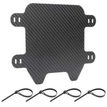 Imagem de WIKIBB Placa frontal de motocicleta para bicicleta off-road elétrica Surron Light Bee X Segway X260, substituição da moldura da placa de licença frontal da motocicleta com 4 alças de montagem