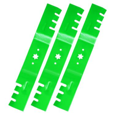 Imagem de JYLEYJ (Pacote com 3) 742-0677 substituição de lâmina 742-0677B 942-0677 942-0677A Compatível com MTD Cub Cadet RZT-S54 GT1054 GT1554 RZT54 Z6600 Lawn Tractor 137.2 cm Deck Lawn MT ower