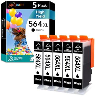 Imagem de Cartuchos de tinta compatíveis 564XL pretos de substituição para Hpq 564 XL 564 Cartucho para DeskJet 3520 3522 Officejet 4620 Photosmart C309A C309G B209A B8500 5520 5510 6520 6510 6512 6525 7520