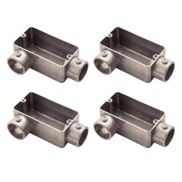 Imagem de 4 Condulete 1/2 Tipo Lr Alumínio S/rosca S/placa Sieg