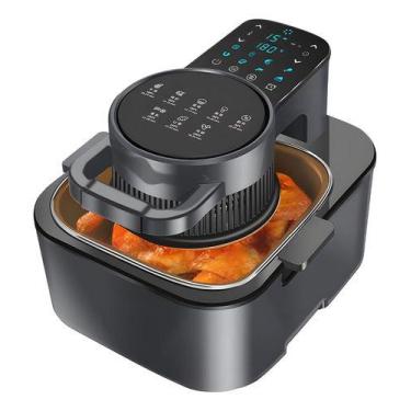 Imagem de Fritadeira Grande Sem Óleo Air Fryer Digital Lcd 8L - Coibeu, Preto, 1