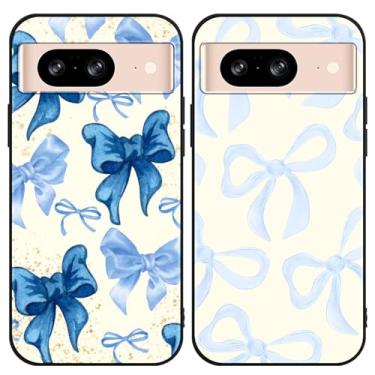 Imagem de Zrutru Pacote com 2 capas de telefone estéticas e elegantes com laço preppy para OnePlus Nord N200 5G 16,5 cm, capa protetora de TPU (poliuretano termoplástico) de silicone macio