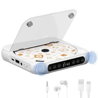 Imagem de Leitor de CD portátil MICOCIOUS com Bluetooth, recarregável