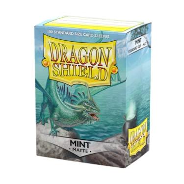 Imagem de Dragon Shield Deck Protective Sleeves for Gaming Cards, Standard Size (100 sleeves), Matte Mint - AT-11025