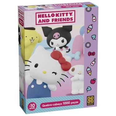 Imagem de Quebra-Cabeça 1000 Peças Hello Kitty And Friends - Grow